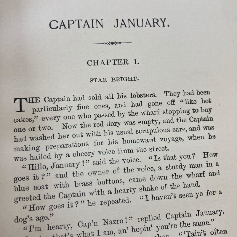 Captain January Laura E Richards 1894 Antique Book Lighthouse Keeper gallery