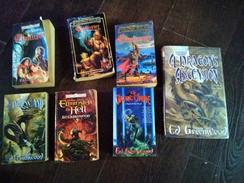 Ed Greenwood Fantasy Book Lot (6) Forgotten Realms Elminster Series D&D Dungeons