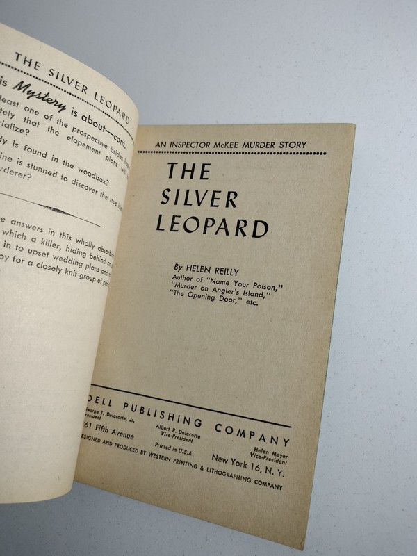 2 Dell Mapback lot The Silver Leopard, Captive Of The Sahara Vintage Mystery PB gallery