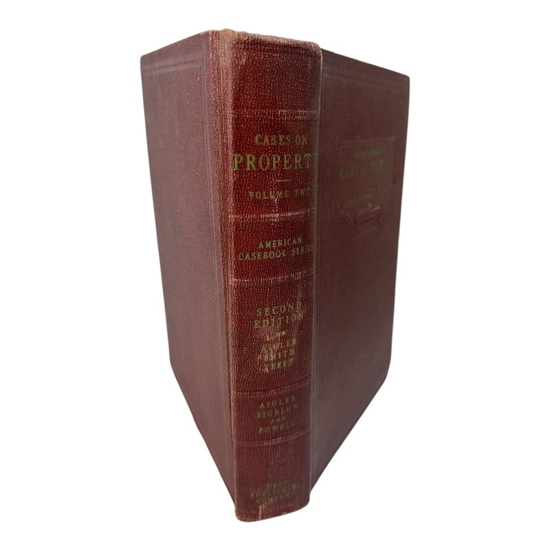 CASES ON PROPERTY Aigler , Bigelow and Powell 1951 Vintage Collage Law Book ak