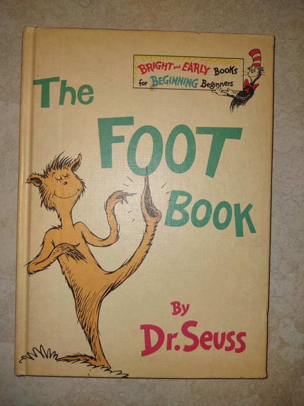 THE FOOT BOOK DR. SEUSS 1968 Grolier Book Club 1ST EDITION 1ST PRINT