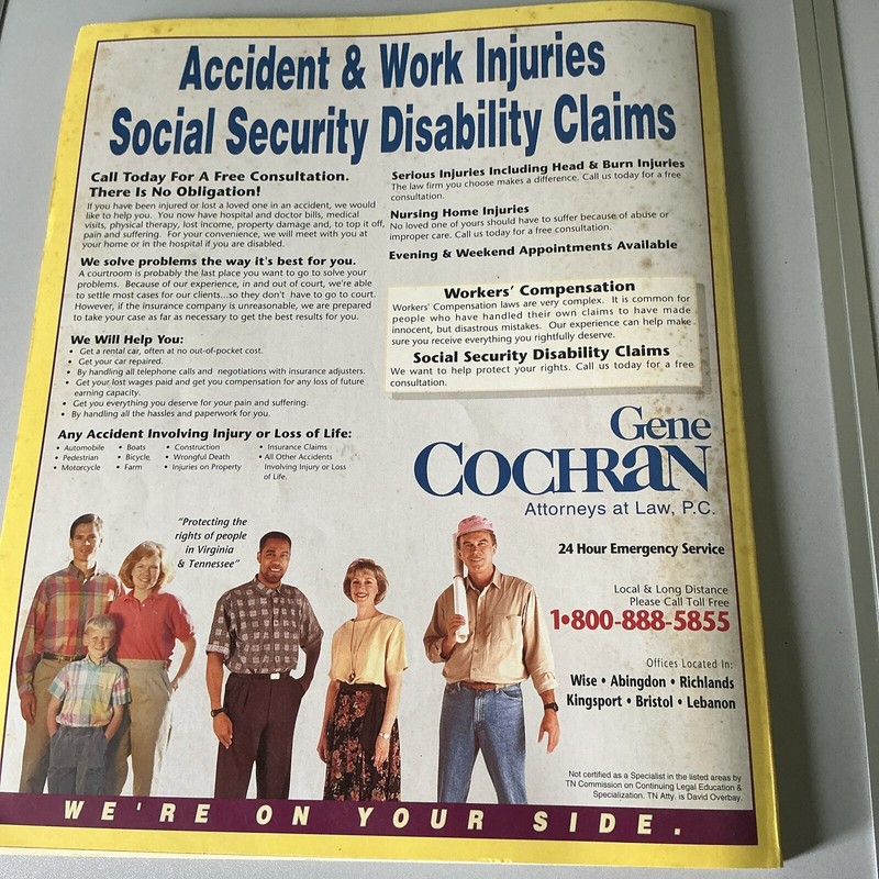 1999-2000 Bell Atlantic 540 Lee-Wise County White/Yellow Pages Phone Book gallery
