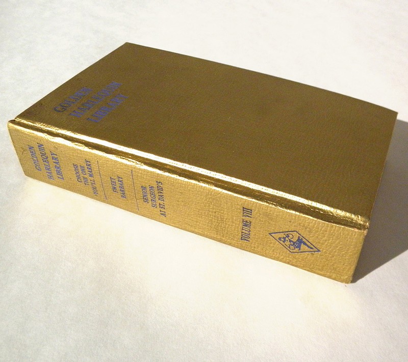 1957 Golden Harlequin Library Vol 8 Romance 3 in 1 Novels Gold VTG Out of Print