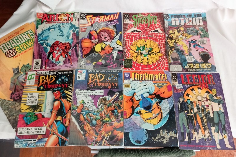 DC Copper Age 9 Comic Mixed Lot Spectre Arion Starman Atom Legion 90 C1990