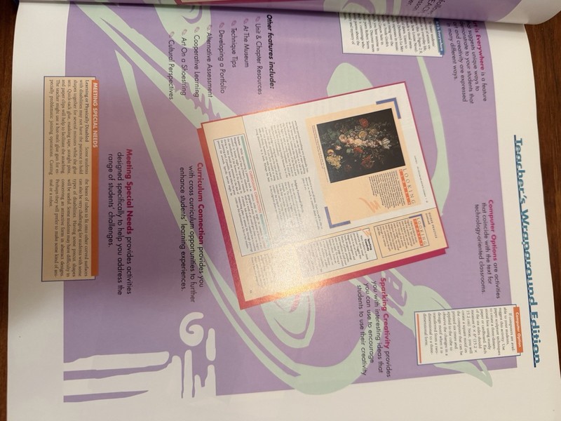 ArtTalk Second Edition Teacher's Wraparound Edition TWE Rosalind Ragans Glencoe gallery