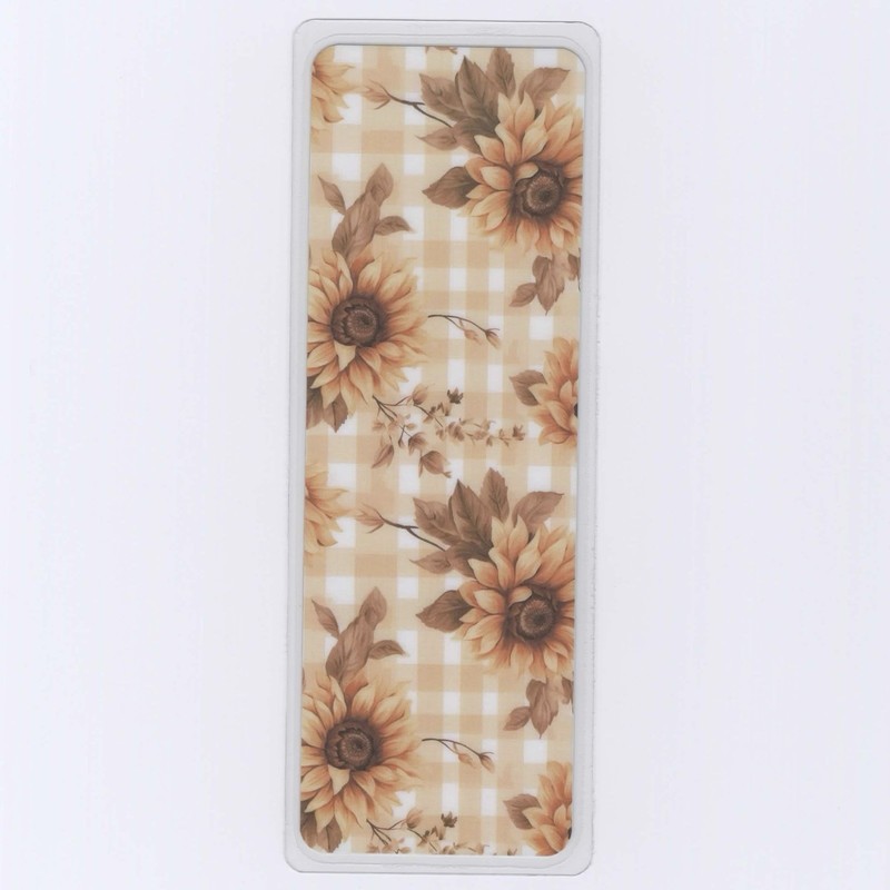 Sunflower Aesthetic Bookmark For Books, Gift For Bookworms, 2×6 Inch Laminated