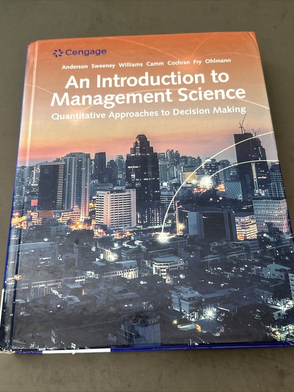 An Introduction to Management – Hardcover, by Anderson David R.; – Very Good
