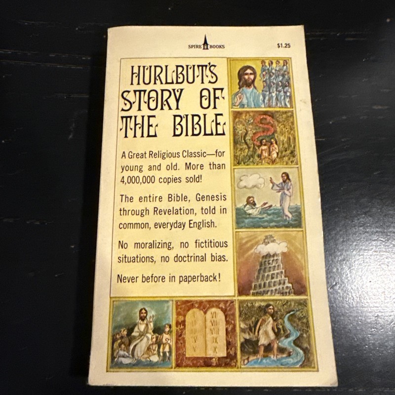 HURLBUT’S STORY OF THE BIBLE 1972 Paperback By Jesse Lyman Hurlbut – 168 Stories