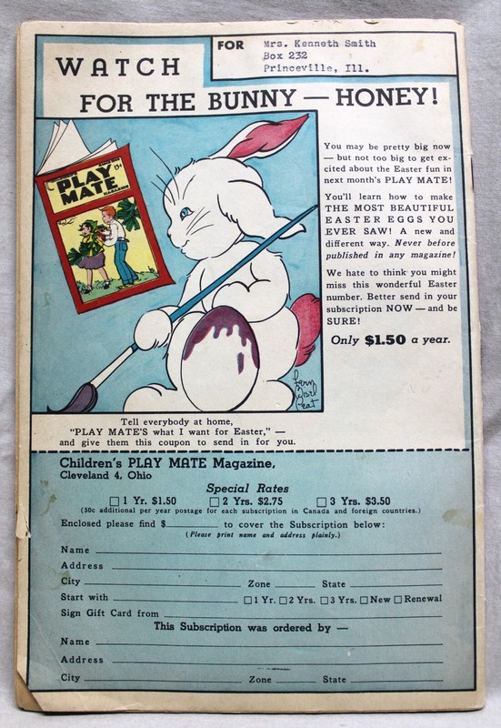 PLAY MATE FOR BOYS AND GIRLS MAGAZINE MARCH 1950 CHILDREN'S INTEREST gallery