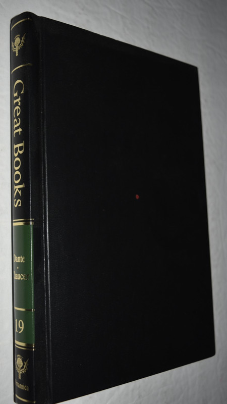 BRITANNICA GREAT BOOKS #19 "Chaucer n Dante," Book, 475 Pages, New (c) 1993 gallery
