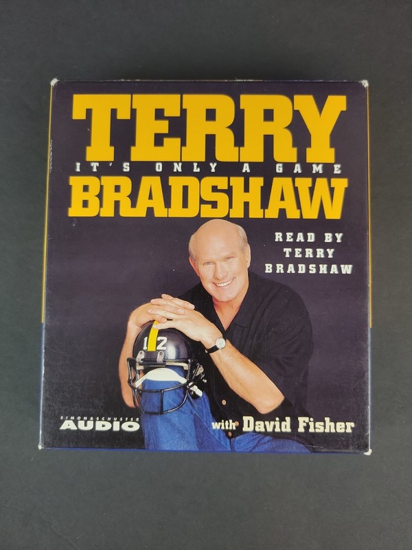 Terry Bradshaw It’s Only a Game Audio Book on 3 CD w/ Cardboard Box Steelers