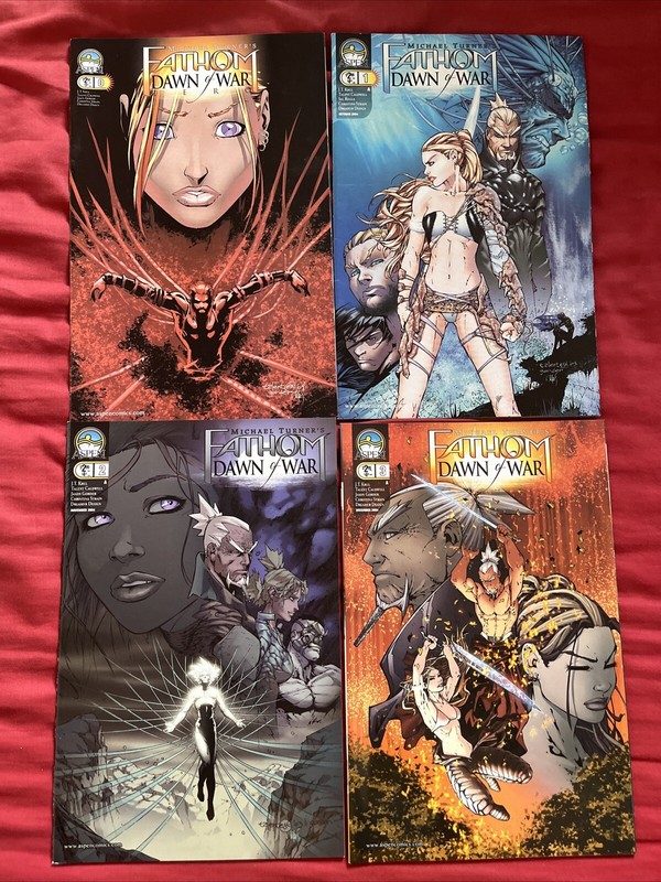 Fathom Dawn Of War #0 – #3 Complete 2004 Sent In A Cardboard Mailer