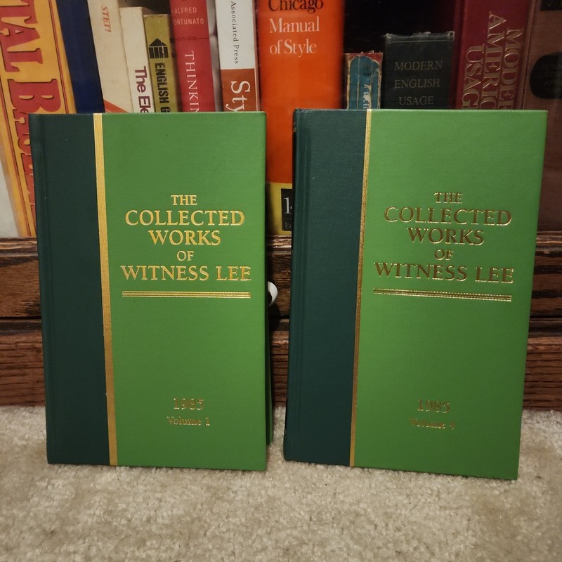 The Collected Works of Witness Lee Witness Lee 1985 Vols. 1&4, Hardcover