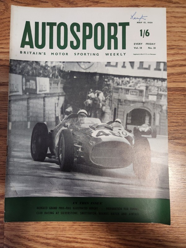 Autosport Magazine May 15 1959 Monaco Grand Prix