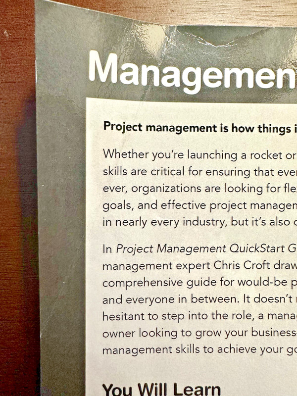 Project Management QuickStart Guide : The Simplified Beginner's Guide *FREE SHIP gallery