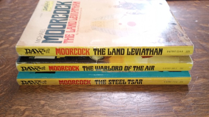 Michael Moorcock DAW SF 1st Ed. Lot: The Land Leviathan, Steel Tsar, Warlord Air gallery