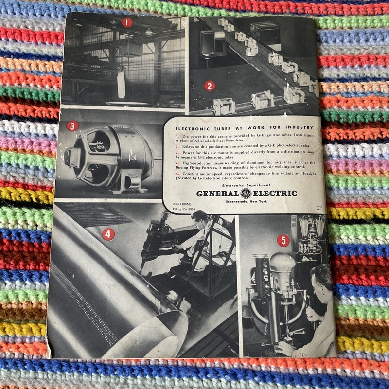 General Electric How Electronic Tubes Work Vintage 1944 Original Booklet gallery