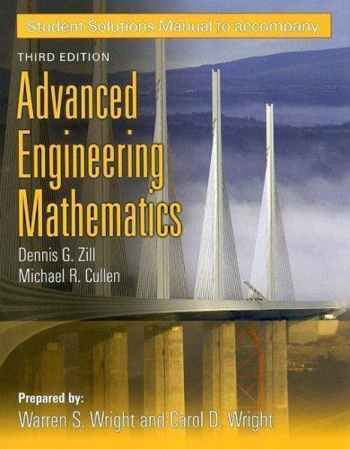 Student Solutions Manual to accompany Advanced Engineering Mathematics, Third Ed