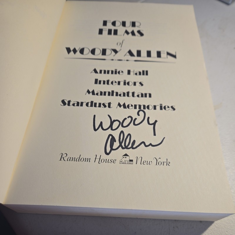 WOODY ALLEN FOUR FILMS OF WOODY ALLEN FIRST EDITION AUTOGRAPHED gallery