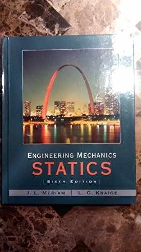 Engineering Mechanics – Statics – Hardcover, by Meriam J. L.; – Very Good z