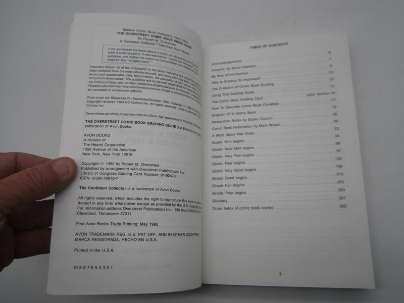 The Overstreet Comic Book Grading Guide 1992 TPB Avon Books 1st Edition gallery