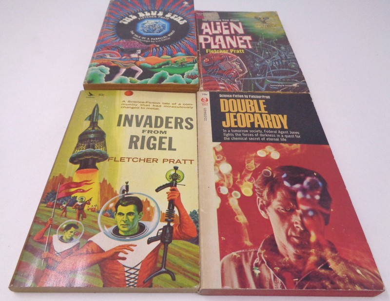 Lot of 4 Fletcher Pratt sci‑fi paperbacks: The Blue Star, The Star of Life, etc. gallery