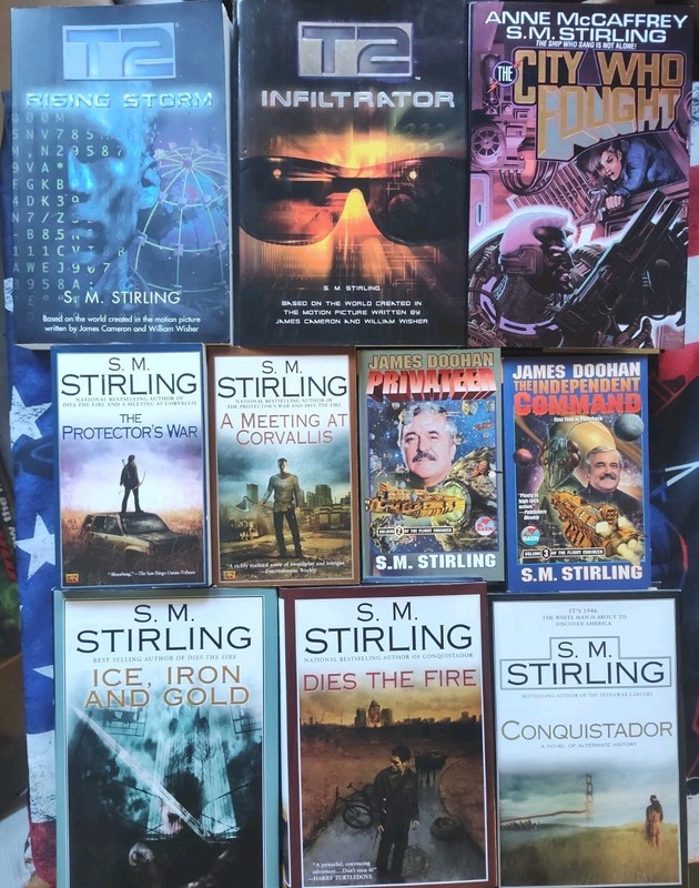 S.M.Stirling Sci Fi Lot (10) 5 PB 5 HCDJ Books T2 Rising Storm,Infiltrator