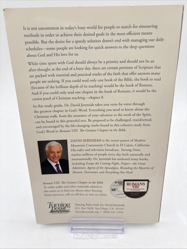 DR. DAVID JEREMIAH STUDY GUIDE ROMANS VIII THE GREATEST CHAPTER IN THE BIBLE gallery