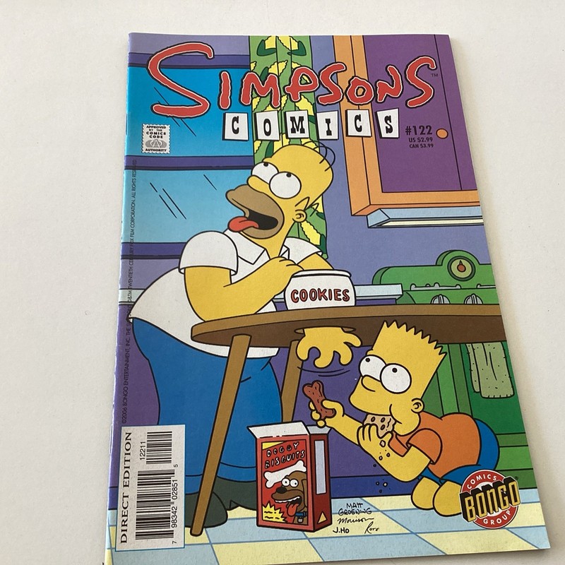 SIMPSONS COMICS Issue #122 Bongo Comics 2006 Cookies
