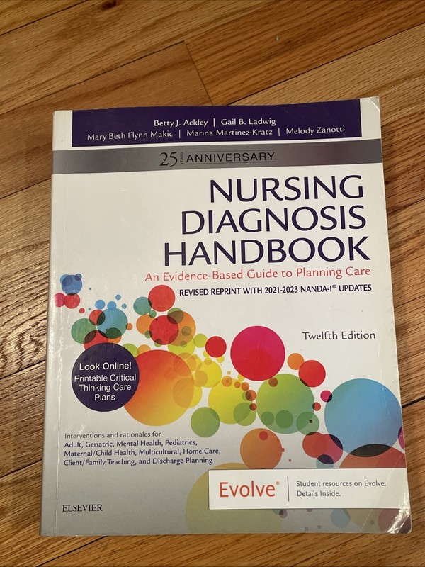 Nursing Diagnosis Handbook 12th Ed Book – Nice Condition! Code Was Used