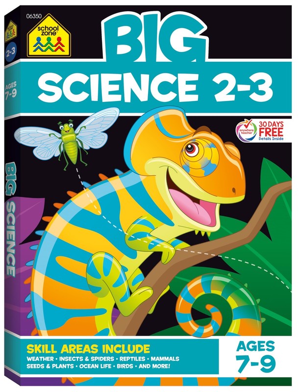 School Zone – Big Science Workbook – 320 Pages, Ages 7 to 9, 2nd Grade, 3rd …