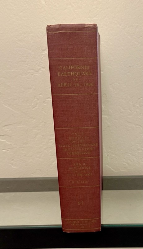 The California Earthquake of April 18, 1906 By Lawson & Reid (Vol 1&2) 1969 HC gallery