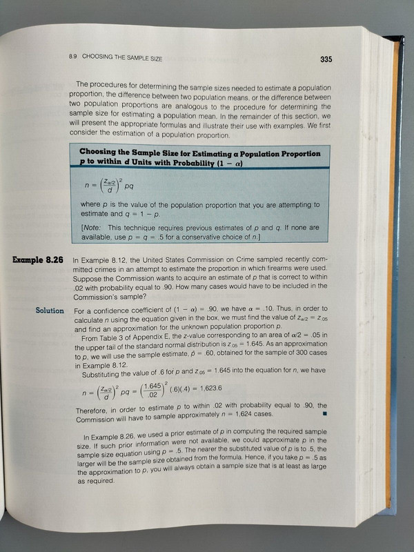 Statistics By Example Terry Sincich 1985 Second Edition Hardback gallery
