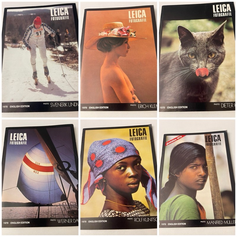 LFI Leica Fotografie International Magazine English Edition 1978 6 Issues