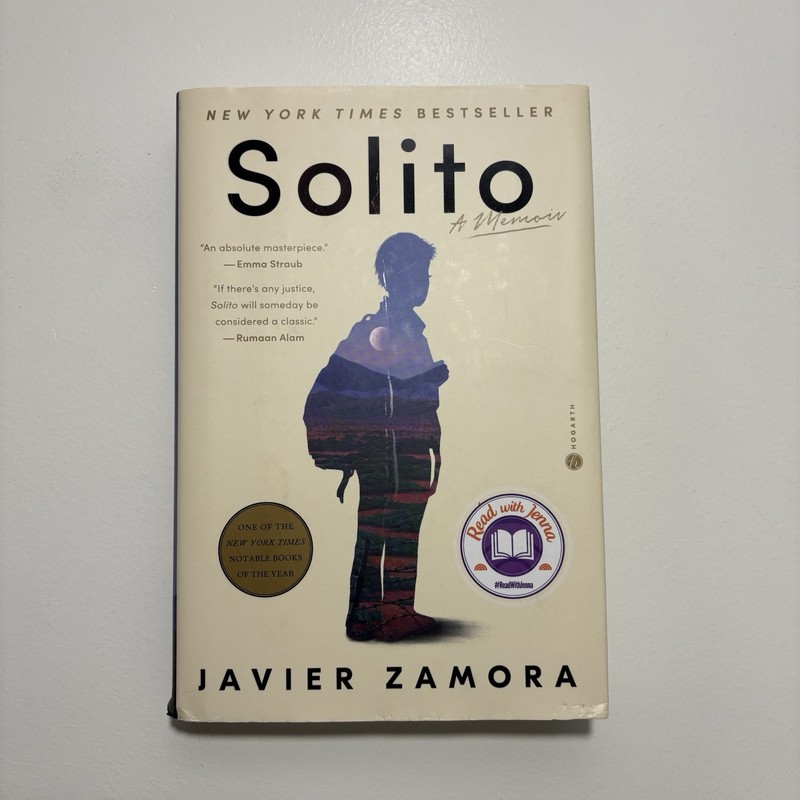 Solito: A Memoir Javier Zamora Hardcover Used – Good New York Times Bestseller