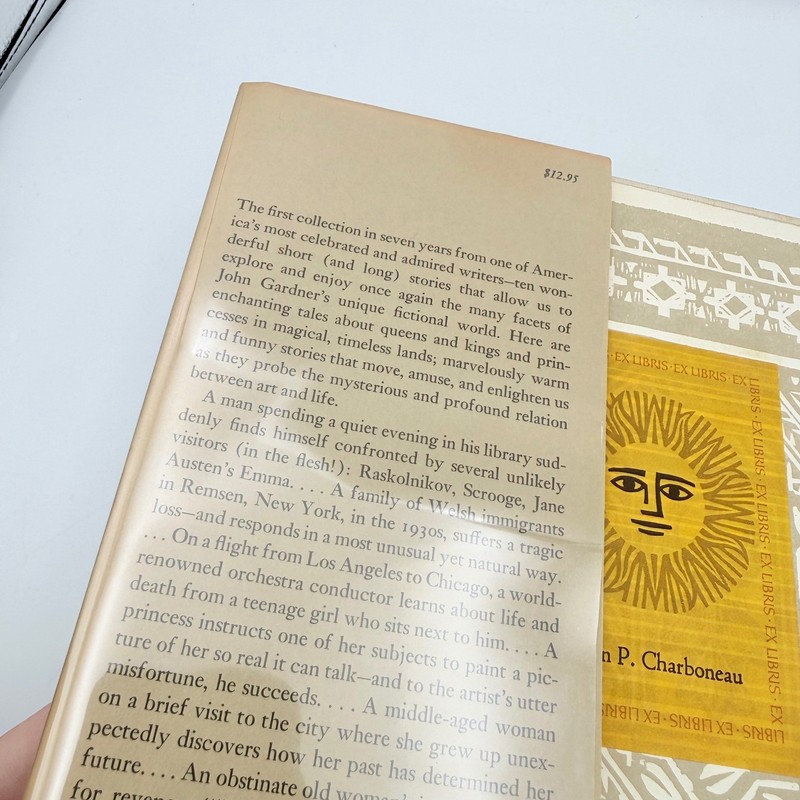 The Art of Living and Other Stories John Gardner 1981 First Edition Hardcover gallery