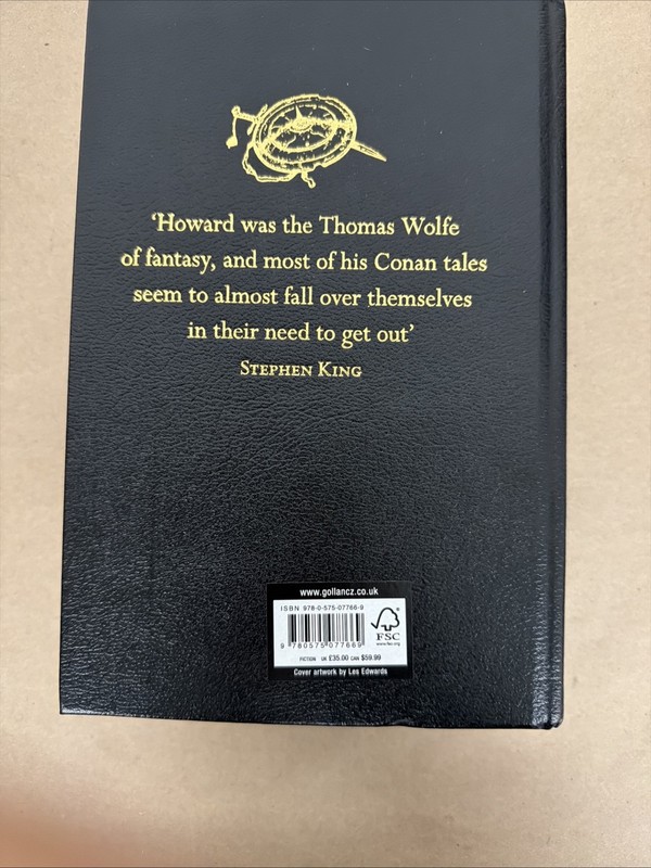 COMPLETE ILLUSTRATED CHRONICLES OF CONAN Robert E Howard Faux Leather Bound gallery