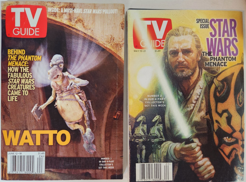 Star Wars Lot Of 10 TV Guide Complete Set Of 8 Plus Time Newsweek gallery