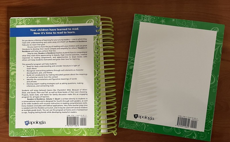 Readers in Residence Volume 1 Sleuth by Debra Bell, Student Book AND Answer Key gallery