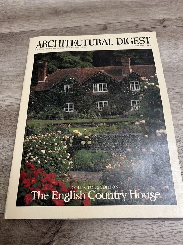 Architectural Digest Magazine June 1985 The English Country House