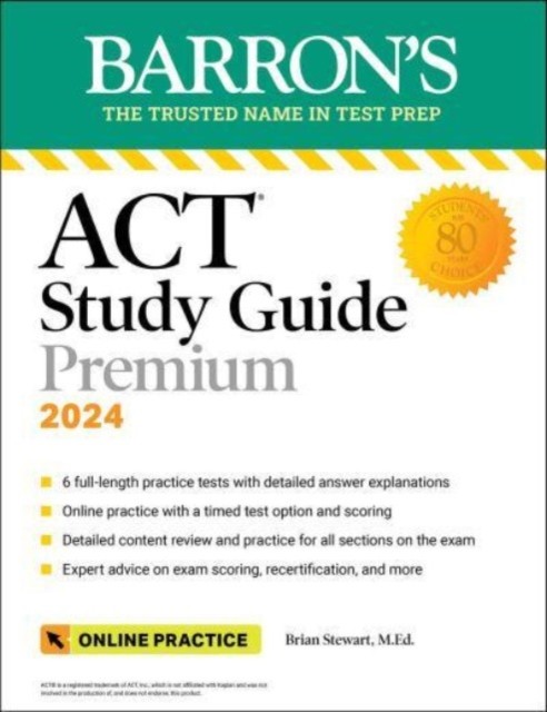 ACT STUDY GUIDE PREMIUM 2024 by Brian, M.Ed. Stewart Paperback Self Help