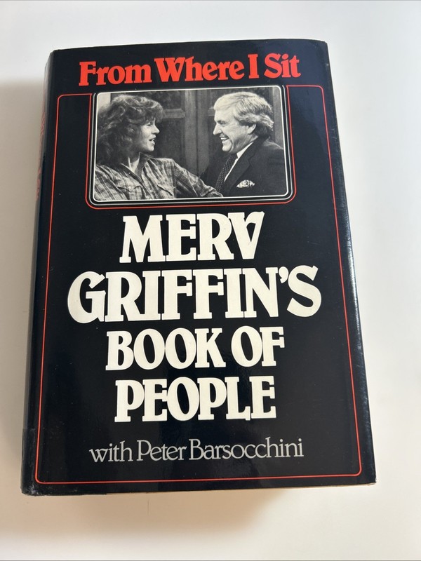 From Where I Sit Merv Griffin’s Book 📕 of People TV Host Game Show xlib 2928
