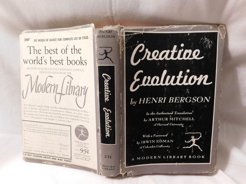 Creative Evolution by Henri Bergson Hardcover Book 1944