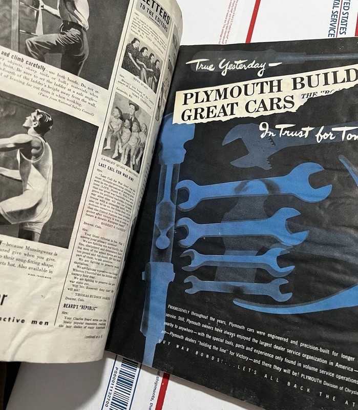 Life Magazine Mar 27 1944 Historical LCI ship, Albright Twins macabre paintings gallery