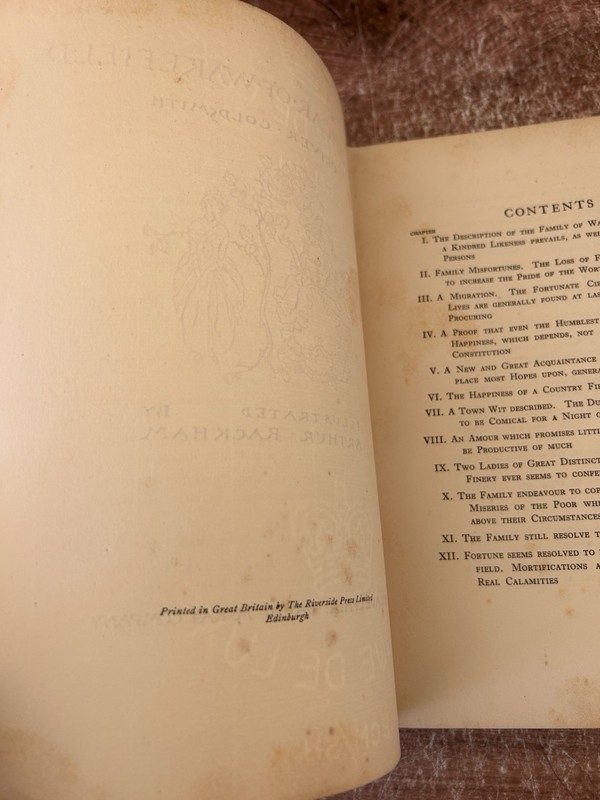 The Vicar Of Wakefield, 1st Rackham Edition 1929, Oliver Goldsmith, Illustrated gallery