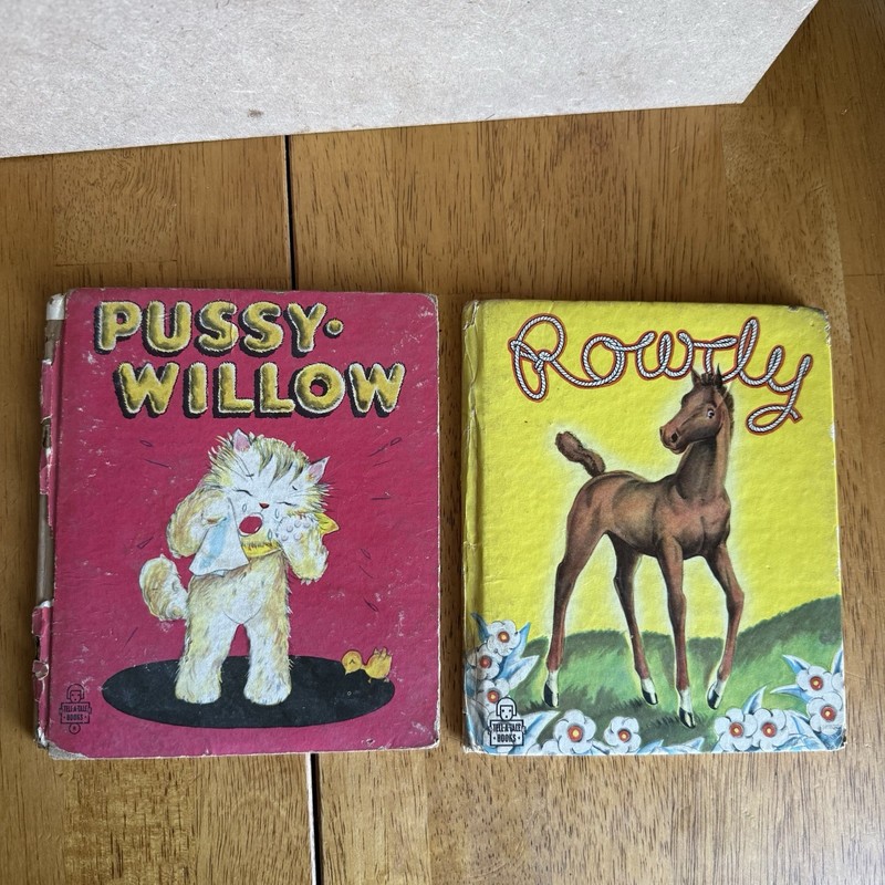Vintage 1940’s Pussy-Willow, Rowdy Tell a Tale Children’s Book McKean Jane Wyatt