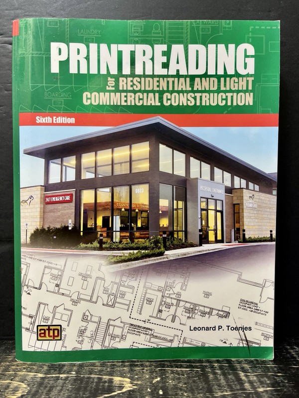 Printreading Residential & Light Commercial Construction 2016 6th Ed Like New Z1