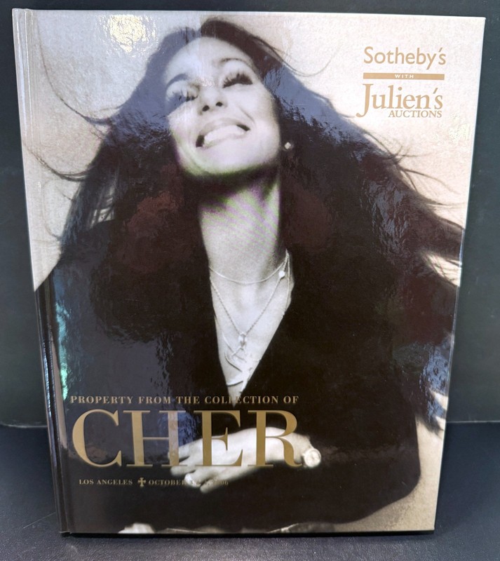 Cher SIGNED Sotheby’s / Julien’s 2006 Hardbound Auction Catalog