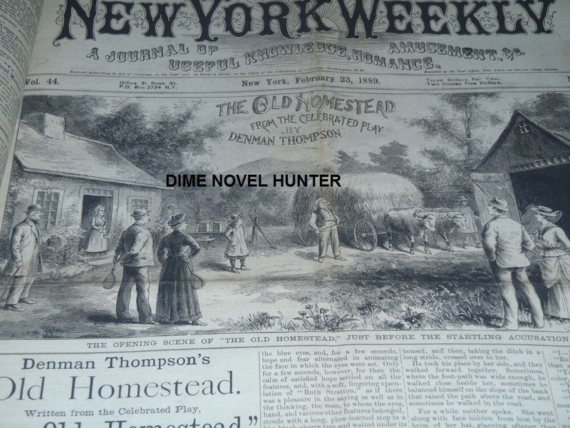 3 NICK CARTER LITHO COVERS 1888 NEW YORK WEEKLY 51 ISSUES STORY PAPER DIME NOVEL gallery
