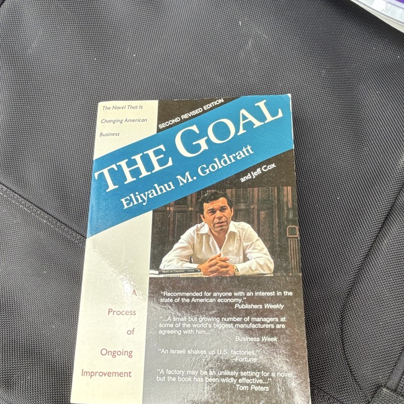 The Goal 2nd Revised Edition by Eliyahu M. Goldratt & Jeff Cox PB Inscribed